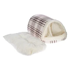 zooplus basics languotas minkštas guolis katėms, urvas, L 60 x B 40 x H 28 cm — 5 nuotrauka