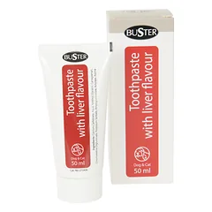 BUSTER dantų pasta šunims, kepenėlių skonio 50 ml