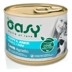 Oasy Puppy Mini Lamb vieno baltymo konservai su ėriena mažų veislių šuniukams