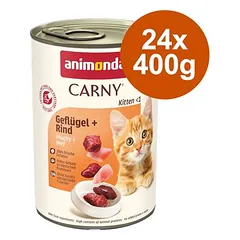 Animonda Carny Kitten ekonominė pakuotė, drėgnas maistas katėms 24 x 400 g