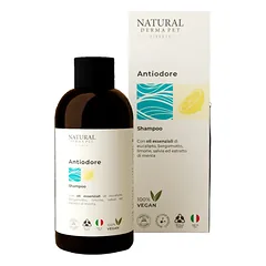 Natural Derma Pet kvapus šalinantis šunų šampūnas su citrina, eukaliptu ir bergamote