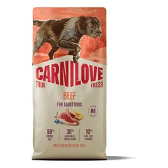 Carnilove Dog True Fresh Beef 4 kg parduotuvėje zooprekes24.lt