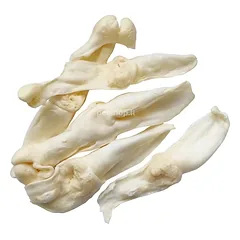 Baltos triušio ausys, 250 g