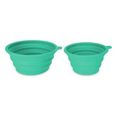 TIAKI silikoninis kelioninis dubenėlis, turkio spalvos, 500 ml, Ø 13 x H 7 cm — 3 nuotrauka
