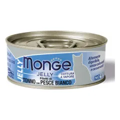 Monge Jelly konservai su tunu ir balta žuvimi katėms