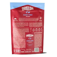 CARNILOVE ACTIVE Dog Salmon & Turkey Puppy sausas pašaras šuniukams 1,5 kg