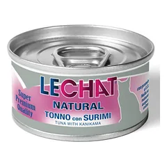 LeChat Natural Tuna With Surimi konservai katėms drebučiuose, 80 g