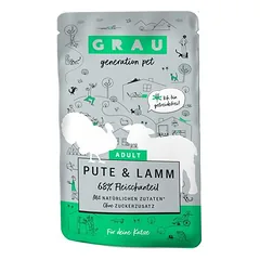 GRAU Adult be grūdų drėgnas maistas katėms 16 x 125 g — 4 nuotrauka