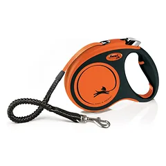 Flexi Xtreme oranžinis juostinis pavadėlis 5m, S iki 20 kg 5m juostinis — 2 nuotrauka