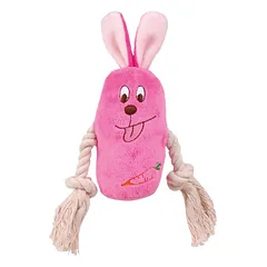 Trixie Animals With Rope pliušinis žaislas šuniui su virve ir garsu, 13 cm, 1 vnt. — 4 nuotrauka