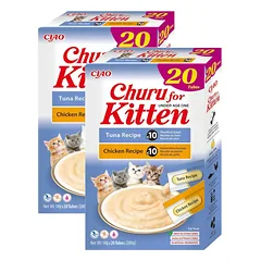 INABA Churu kačiukams - vištienos ir tuno mišinys 40x14g