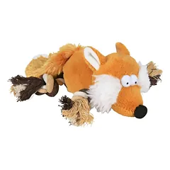 Trixie Fox pliušinis žaislas su virve šunims 34 cm parduotuvėje petbaze.lt