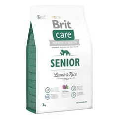BRIT CARE HP Senior Lamb&Rice sausas maistas šunims su ėriena ir ryžiais,  3 kg