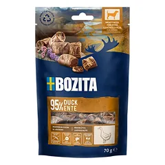 Bozita šuo užkandžiai mėsa įkandimai antis gf 70 g