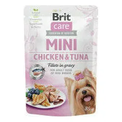 Brit Care Mini filė padaže su vištiena ir tunu, drėgnas maistas šunims 85 g — 4 nuotrauka