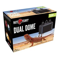 Repti Planet Lempa Dual Dome 2x150W terariumo lempa su dviem gaubtais, E27