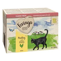 Feringa Classic Meat Menü lėkštutė, drėgnas maistas katėms, ekonominė pakuotė 48 x 100 g, Kaninchen & Truthahn — 2 nuotrauka
