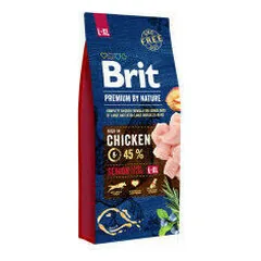 BRIT PREMIUM By Nature Senior L/XL, sausas maistas šunims 15 kg — 3 nuotrauka