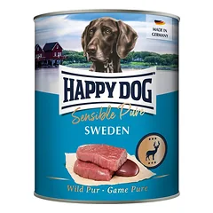 HAPPY DOG Sensible Pure Sweden 800 g šlapio šunų ėdalo su elniena