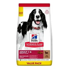 Hill's Science Plan Dog Adult 1-6 MEDIUM su ėriena, sausas maistas šunims 18 kg