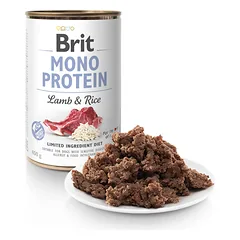 BRIT CARE Mono Protein Lamb&Rice konservai šunims su ėriena ir ryžiais 400 g — 2 nuotrauka