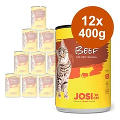 JosiCat drebučiuose 12 x 400 g, drėgnas maistas katėms