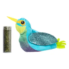 KONG Cat Refillables Catnip Hummingbird - kačių žaislas su katžole, blizgantis kolibris su katžolės atsargomis