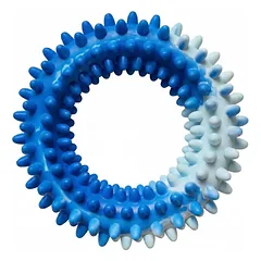 Žaislas šuniui – Guminis dygliuotas kvepiantis žiedas, 14 cm