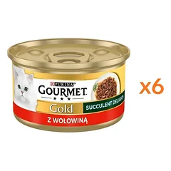 GOURMET Gold Adult Succulent Delights su jautiena 6x85g