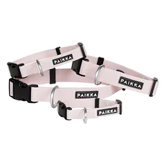 PAIKKA švytintis antkaklis šunims, L 2,5 cmx35-48cm, rožinis