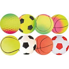 Trixie Toy Ball šunų žaislas iš putų plastiko, sporto tema, 6 cm — 5 nuotrauka