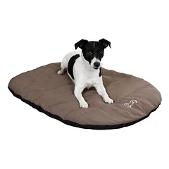 Kerbl Pet kelioninė pagalvė su užvalkalu Traveller, pilkšvai ruda, L 85 x B 65 x H 3 cm — 2 nuotrauka