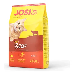JosiCat Tasty Beef sausas pašaras katėms su jautiena, 650 g