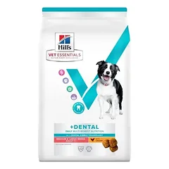 Hill’s Vet Essentials Multi-Benefit Dental Adult Medium & Large su vištiena, 10 kg