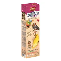Vitapol Smakers Long mix 3in1 skanėstai su laukinėmis sėklomis, miško vaisiais, morkomis kanarėlėms ir zebrinėms amadinoms 150 g