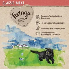 Feringa Classic Meat meniu Kitten maišeliai, drėgnas maistas kačiukams 12 x 85 g — 2 nuotrauka