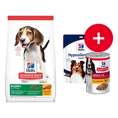 HILL'S Science Plan Puppy <1 Medium breed sausas maistas su vištiena 14 kg + NEMOKAMI skanėstai