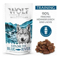 Wolf of Wilderness Training “Explore the Blue River" Huhn & Lachs