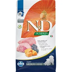 N&D GF Pumpkin Lamb & Blueberry Puppy Medium & Maxi 2.5 kg