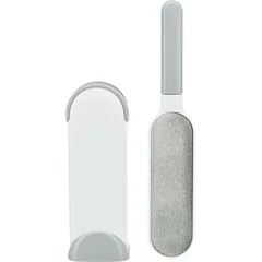Trixie Pūkų surinkimo šepetys su talpa pūkams, 33 cm, baltas/pilkas