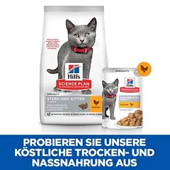 Hill's Science Plan Sterilised Kitten drėgnas maistas kačiukams — 3 nuotrauka