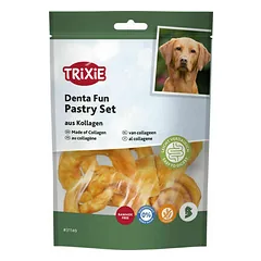 Trixie Dog Denta Fun Pastry Set Made of Collagen 100 g