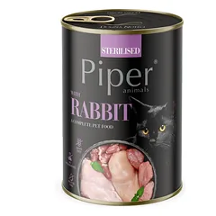 PIPER Sterilizuota su triušiu 400g sterilizuotoms katėms