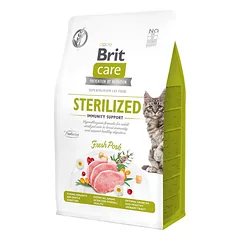 BRIT CARE Grain-Free Sterilized Immunity 0,4 kg hipoalerginė formulė suaugusioms sterilizuotoms katėms