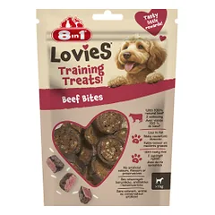 8in1 Lovies jautienos kąsneliai skanėstai šunims, 90 g