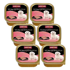 ANIMONDA Dog Vom Feinsten Senior skonis: kalakutienos širdelės 6x150g