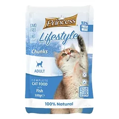 PRINCESS Lifestyle šlapias ėdalas katėms su žuvimi 12x100g