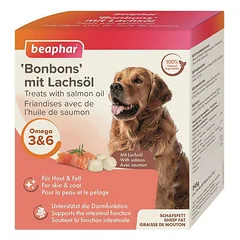 Beaphar Mutton Fat Treats Salmon papildas šunims odos ir kailio sveikatai, 245 g