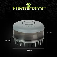 FURminator maudymo šepetys, Ø 7,8 x H 4,8 cm — 3 nuotrauka