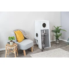 Trixie draskymo stulpelis prie sienos 110 cm šviesiai pilkas — 2 nuotrauka